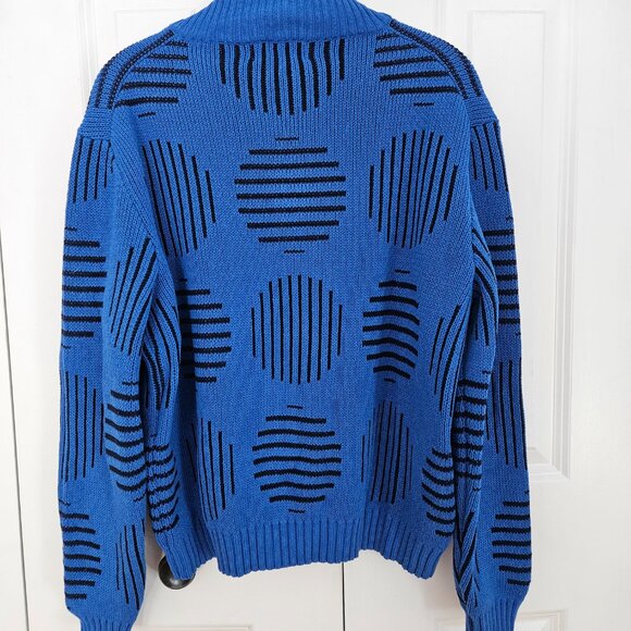 Thinking Mu Miranda Japan Merino Wool Blue Sweater Size Medium - Picture 3 of 7